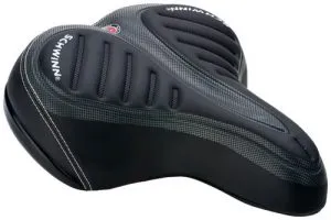 Schwinn pillow-style cruiser bicycle saddle
