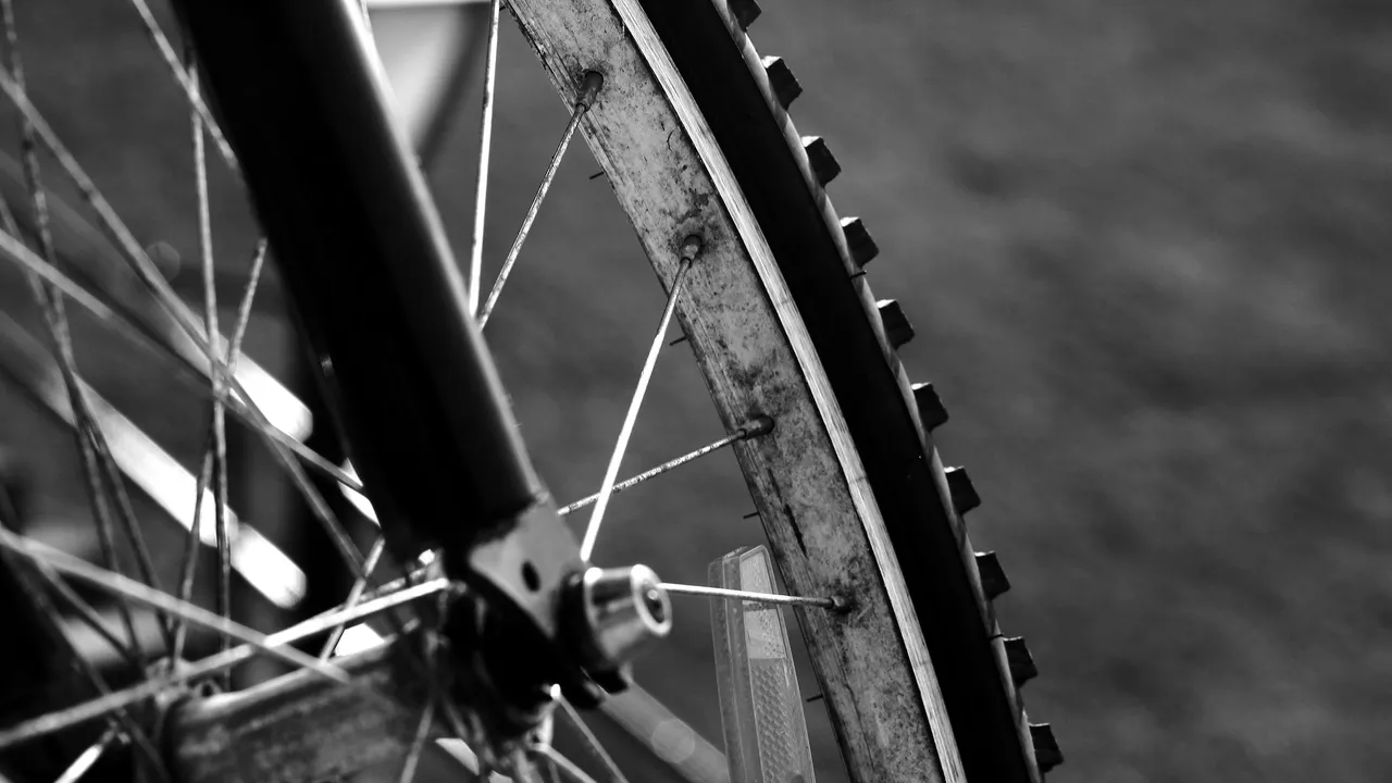 Clean bicycle tires and rims