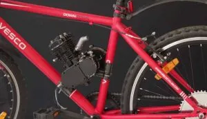 Bicycle frame considered for a motor conversion