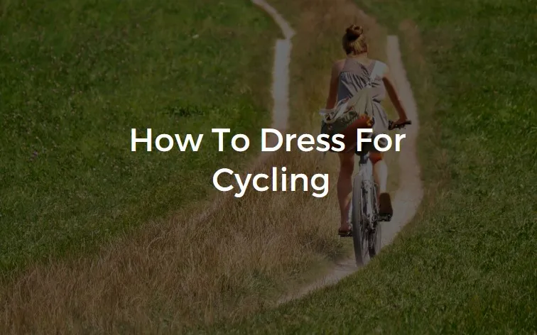Cyclist dressed in practical layers for a ride