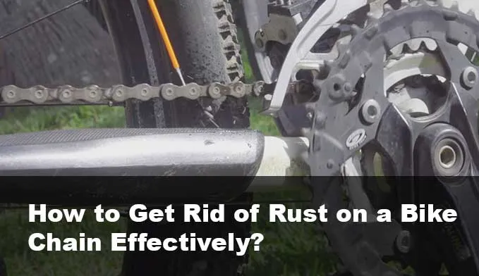 Rust on a bicycle chain