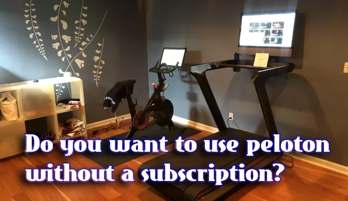 Peloton Bike touchscreen showing a basic workout mode