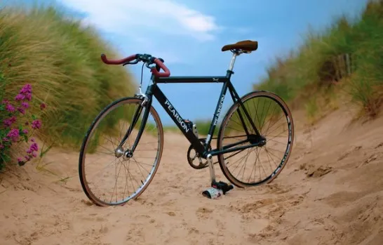 Mountain bike being prepared for its first ride