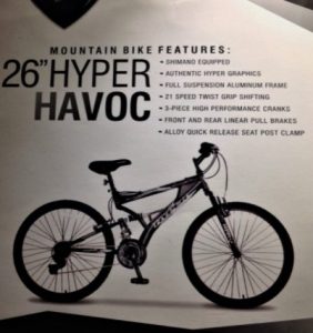 26" Hyper Havoc Full Suspension Men's Mountain Bike