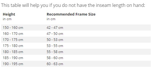 find the perfect touring bike size